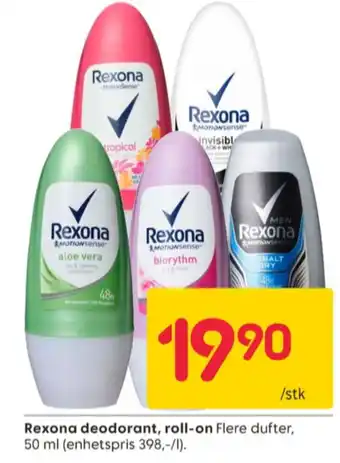 Rusta Rexona roll-on tilbud