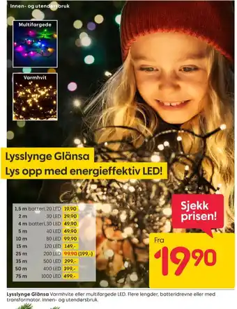 Rusta Ukjent lysslynge tilbud