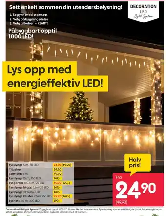 Rusta Outdoor light system lysslynge tilbud