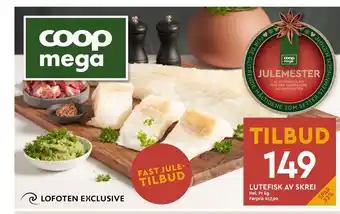 Coop Mega Lutefisk av skrei tilbud