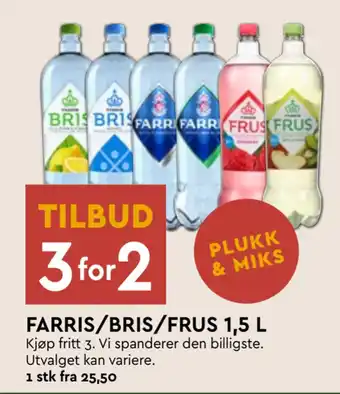 Coop Mega Farris/bris/frus 1,5 l tilbud