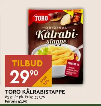 Coop Mega Toro kålrabistappe tilbud