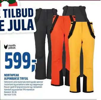 Coop Obs Northpeak alpinbukse trysil tilbud