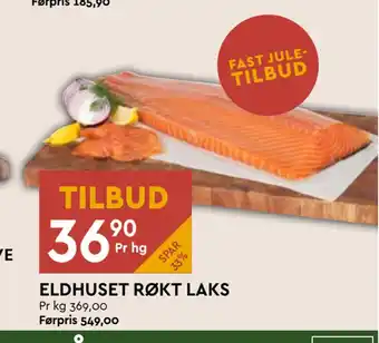 Coop Mega Eldhuset røkt laks tilbud