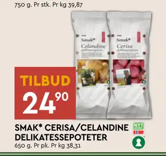 Coop Mega Smak* cerisa/celandine delikatessepoteter tilbud