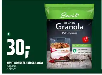 Coop Obs Berit nordstrand granola tilbud