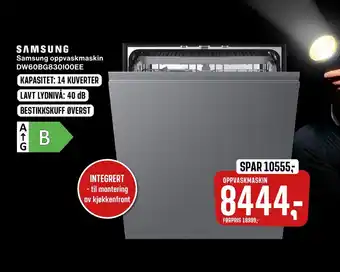 Skousen Samsung oppvaskmaskin dw60bg830i00ee tilbud