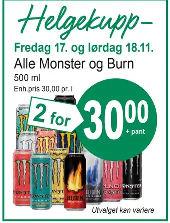 Joker Alle monster og burn tilbud