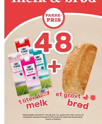 Coop Marked Melk & brød tilbud