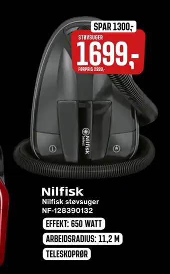 Skousen Nilfisk støvsuger nf-128390132 tilbud