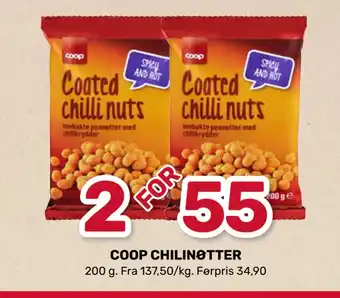 Coop Marked Coop chilinøtter tilbud