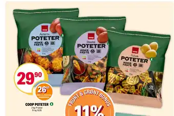 Coop Extra Coop poteter tilbud