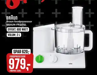 Skousen Braun foodprosessor braun-fp3010 tilbud