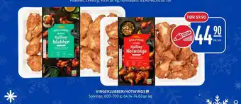 Rema 1000 Vingeklubber/hotwings tilbud