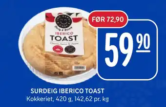 Rema 1000 Surdeig iberico toast tilbud