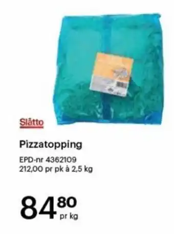 Storcash Pizzatopping tilbud