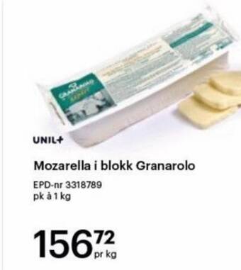 Storcash Mozarella i blokk Granarolo tilbud