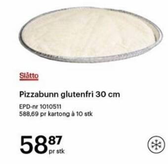 Storcash Pizzabunn glutenfri 30 cm tilbud