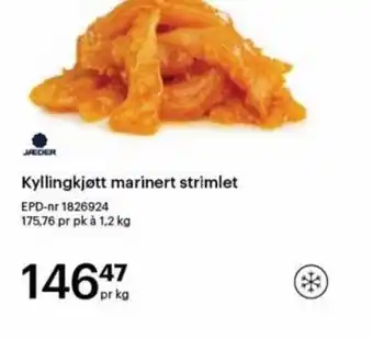 Storcash Kyllingkjøtt marinert strimlet tilbud