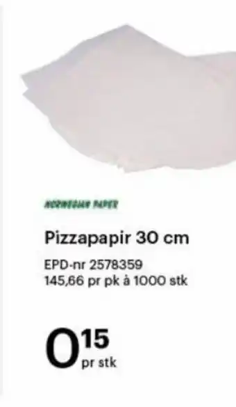 Storcash Pizzapapir 30 cm tilbud