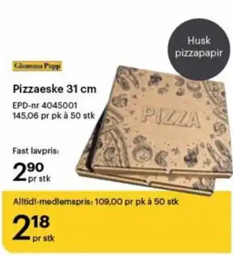 Storcash Pizzaeske 31 cm tilbud