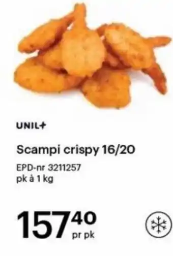 Storcash Scampi crispy 16/20 tilbud