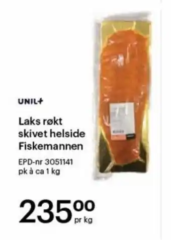 Storcash Laks røkt skivet helside Fiskemannen tilbud