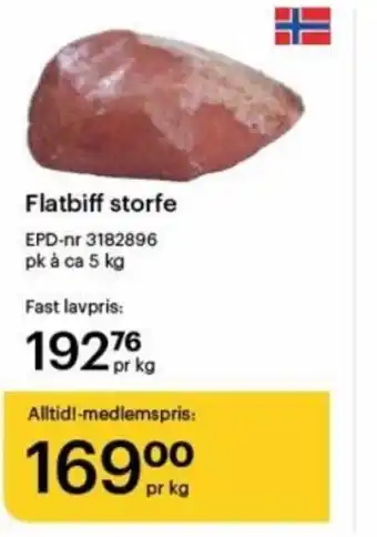 Storcash Flatbiff storfe tilbud