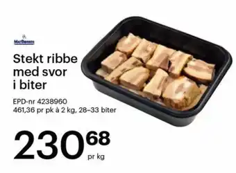 Storcash Stekt ribbe med svor i biter tilbud