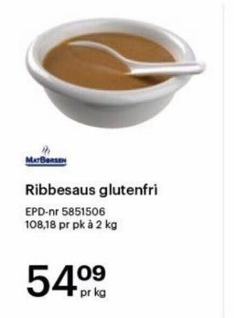 Storcash Ribbesaus glutenfri tilbud