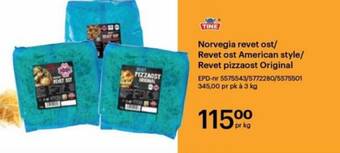 Storcash Norvegia revet ost/ Revet ost American style/ Revet pizzaost Original tilbud