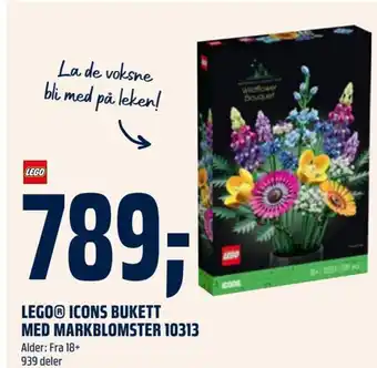 Coop Obs LEGO® ICONS BUKETT MED MARKBLOMSTER 10313 tilbud