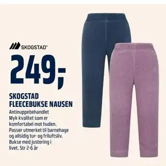 Coop Obs SKOGSTAD FLEECEBUKSE NAUSEN tilbud