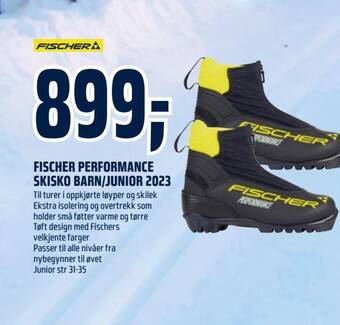 Coop Obs FISCHER PERFORMANCE SKISKO BARN/JUNIOR 2023 tilbud