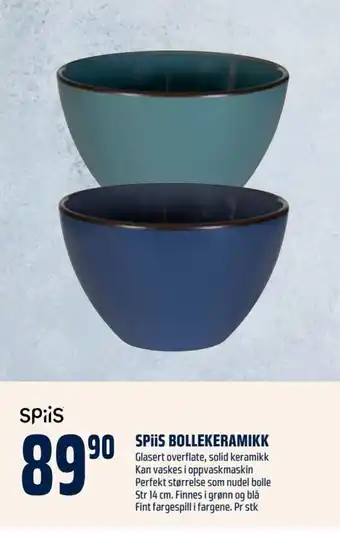 Coop Obs SPiiS BOLLEKERAMIKK tilbud