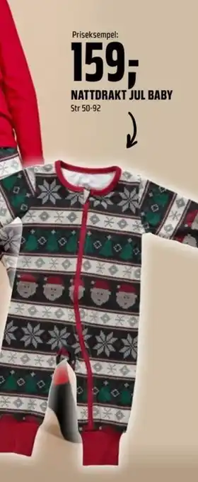 Coop Obs NATTDRAKT JUL BABY tilbud