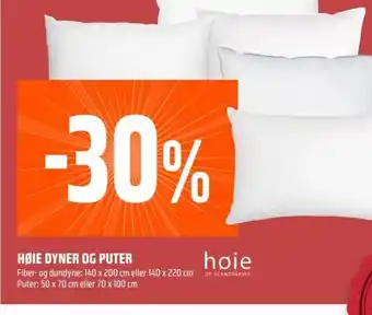 Coop Obs HØIE DYNER OG PUTER tilbud