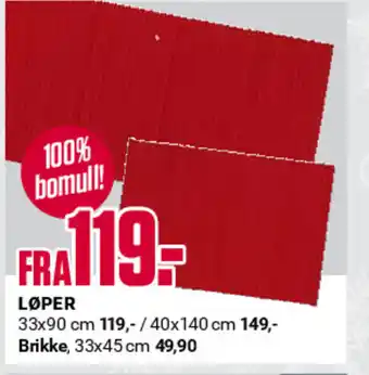 Europris LØPER tilbud