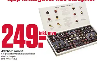 Europris Jakobsen konfekt tilbud