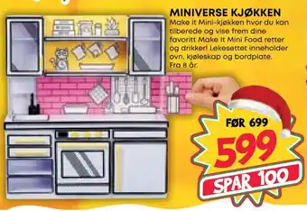 Extra Leker Miniverse kjøkken tilbud