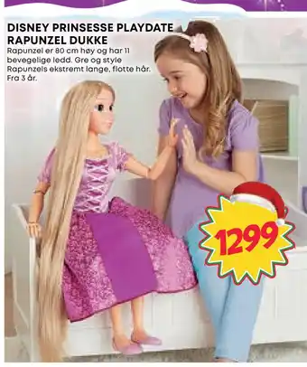 Extra Leker Disney prinsesse playdate rapunzel dukke tilbud