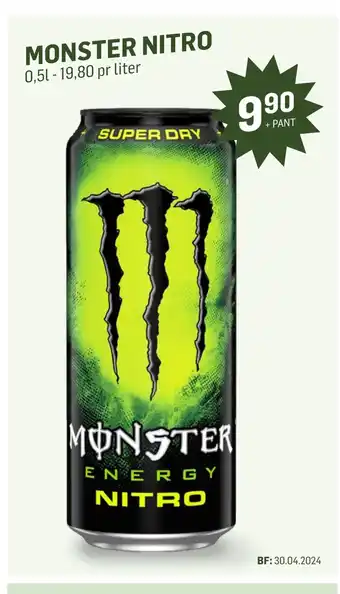 Holdbart Monster nitro tilbud