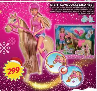 Extra Leker Steffi love dukke med hest tilbud