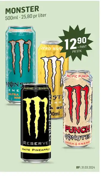 Holdbart Monster tilbud