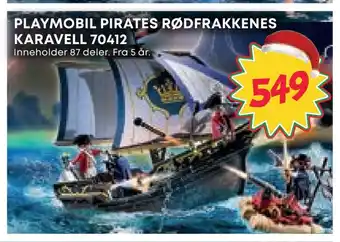 Extra Leker Playmobil pirates rødfrakkenes karavell 70412 tilbud