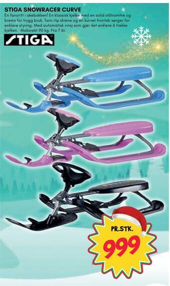 Extra Leker Stiga snowracer curve tilbud
