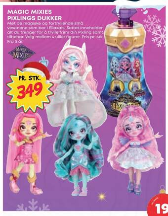 Extra Leker Magic mixies pixlings dukker tilbud