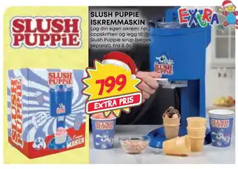 Extra Leker Slush puppie iskremmaskin tilbud