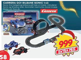 Extra Leker Carrera go! bilbane sonic 1,43 tilbud