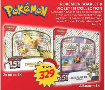 Extra Leker Pokémon scarlet & violet 151 collection tilbud